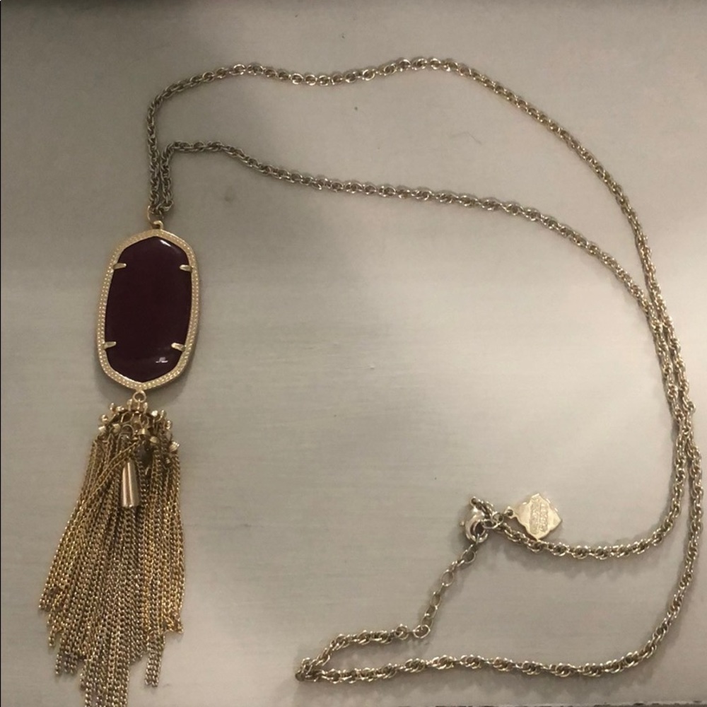 Kendra Scott- Maroon Rayne Necklace